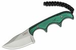 CRKT CR-2387 Minimalist ® Bowie Gears malý nôž na krk 5,3 cm, zeleno-čierna, G10, puzdro