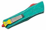 Microtech 144-12BH Combat Troodon Bounty Hunter vyskakovací nôž 9,5 cm, zelená, titán, rozbíjač skla