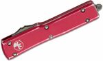 Microtech 147-10DRD UTX-70 Distressed Red automata kés 6,1 cm, Stonewash, piros, alumínium