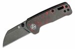 QSP Knife QS130XS-E2 Penguin Mini CF RED kapesní nůž 5,8 cm, černá, červená, uhlíkové vlákno, G10