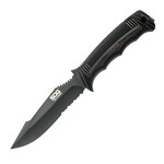 SOG-SS1003-CP SEAL STRIKE - BLACK TINI taktický nůž 12,4 cm, celočerná, GRN, pouzdro nylon