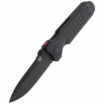 FOX knives FX-446 B PREDATOR II vreckový taktický nôž 9,5 cm, celočierna, FRN