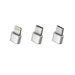 SETTY SC-3W1N01 USB kábel 3v1 (USB, Lightning, USB-C, microUSB), biela (GSM113221)