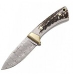 COL-7DAM Muela 70mm full tang,Stainless steel Damascus blade, stag scales