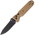 FOX knives FX-448 T PREDATOR II - 2F automatický nůž 9,5 cm, černá, hnědá Coyote, FRN