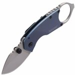 Kershaw K-8710 ANTIC vreckový nôž 4,4 cm, modrá, oceľ, prstenec