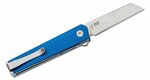 CRKT CR-7083 CEO Microflipper Sheepsfoot vreckový nôž 5,6 cm, modrá, hliník 