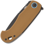 CRKT CR-7910 PSD™ II Coyote Brown 7,6 cm-es segéd zsebkés, fekete, barna, G10