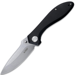 Kubey KU314F Ruckus Black vreckový nôž 8,4 cm, čierna, G10, spona
