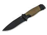 Böker Plus 02BO083 DESERTMAN nôž do prírody 11,5 cm, čierna, pieskovo-hnedá, polypropylén, puzdro