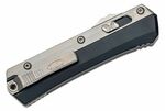 Microtech 184-10 Glykon Bayonet Standard automata kés 9,5 cm, Stonewash, fekete, alumínium, titán