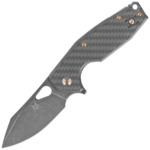 FX-527LI CF FOX kniva VOX YARU FOLDING KNIFE STAINLESS STEEL M398 PVD STONEWASHED BLD,CARBON FIBER