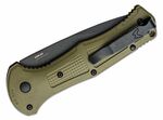 Benchmade 9070SBK-1 CLAYMORE Ranger Green automata taktikai kés 9 cm, fekete, zöld, Grivory