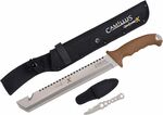 Camillus CMLS-19236 Carnivore X kültéri machete 30,5 cm, barna, Zytel, nylon hüvely, kés