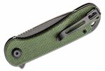 CIVIVI C907T-E Elementum Green Tanto kapesní nůž 7,5 cm, Black Stonewash, zelená, Micarta