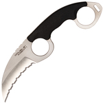 Cold Steel 39FKS Double Agent I Serrated nôž na krk - karambit 15,2 cm, čierna, Kray-Ex, puzdro