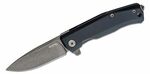 LionSteel MT01A BB Myto Old Fekete zsebkés 8,3 cm, teljesen fekete, alumínium, üvegtörő