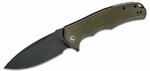 CIVIVI C803F Praxis vreckový nôž 9,5 cm, Black Stonewash, zelená, G10