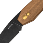 Kizer V3692A4 Tomb Mkuruti zsebkés 8.2 cm, fekete kőmosás, Mkuruti fa