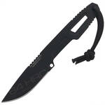 Extrema Ratio 04.1000.0222/BLK/S6 SATRE nyakú kés 6,8 cm, teljesen fekete, teljesen acél, Kydex hüve