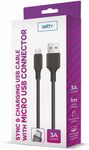 GSM106095 SETTY cable USB - microUSB 1,0 m 3A black