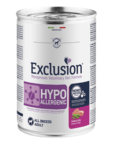 EXCLUSION PM37 ALL BREEDS hypoalergenní konzerva 400g, vepřové/hrášek