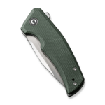 C23006-2 CIVIVI Regulatron Green Canvas Micarta Handle Satin Finished Nitro-V Blade Liner Lock