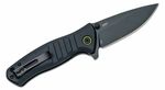 CRKT CR-6295 Dextro Black vreckový nôž 8 cm, celočierny, hliník
