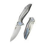 Kubey KB235F Nova vreckový outdoorový nôž 9,3 cm, šedá, titán 