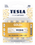 1099137004 Tesla GOLD Alkaline baterie AA (LR06, tužková, blister) 4 ks
