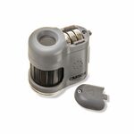 Carson MM-380 MicroMini malý kapesní mikroskop 20x s adaptérem na chytrý telefon, LED a UV