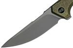 We Knife WE21016-4 Quixotic zsebkés 8,8 cm, gyöngyfúvott, zöld, titán