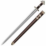 Cold Steel 88HVB Damascus Viking Sword meč 76,2 cm, damašek, drevo palisander, puzdro drevo + koža