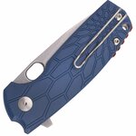 FX-604 BL FOX knives FOX/VOX CORE FOLD. KNIFE BLUE FRN HNDL-N690 STONE WASHED BLADE-ORANGE SPACER