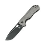 Kizer V3627A1 Bugai Fekete zsebkés 7,9 cm, Fekete Stonewash, fekete, Micarta