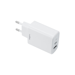 Maxlife MXTC-10-30AC PD QC nabíjačka 1x USB-C 1x USB 30W, biela (OEM0101404)