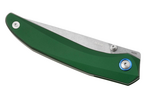 MKM MK DT-AG DETONARIO vreckový nôž 7,7 cm, Stonewash, zelená, hliník