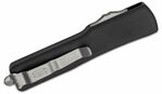 149-4 Microtech UTX-70 T/E Satin Standard Tanto automatický nůž 6,1 cm, černá, hliník