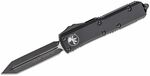 Microtech 230-1T UTX-85 Spartan Black Tactical Standard automata kés 7,6 cm, teljesen fekete, hl