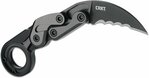 CRKT CR-4040V PROVOKE™ VEFF SERRATIONS™ zsebkés - karambit 6 cm, fekete, alumínium