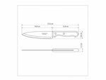 Tramontina 22315/106 Dynamic kuchynský nôž 15cm, prírodné drevo/blister