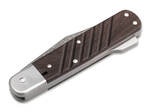Böker Manufaktur Solingen 110715DAM 98k-Damascus sběratelský kapesní nůž 8,4 cm, damašek, ořech