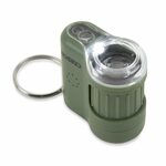 Carson MM-280G MicroMini Safari Green malý kapesní mikroskop 20x, LED a UV, baterie, zelená