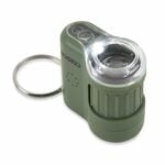 Carson MM-280G MicroMini Safari Green kis zsebmikroszkóp 20x, LED és UV, akkumulátorok, zöld