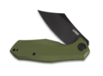 Kubey KU329B Echo Nest víceúčelový nůž 8,3 cm, černá čepel, zelená, G10