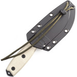 ESEE-3MIL-PB Model 3 univerzális kés 8,8 cm, fekete, zöld, Micarta, műanyag hüvely