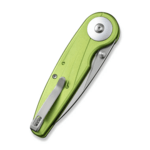 C23052-3 CIVIVI Starflare Lime Green Aluminum Handle Satin Finished Nitro-V Blade Butt