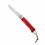 001705 OPINEL OPINEL VRI N°08 Trekking Red - vreckový nôž, rukoväť bukové drevo, červená