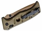 Benchmade 275SFE-2 Sibert Adams Serrated taktický vreckový nôž 9,6 cm, tmavohnedá, zelená, G10