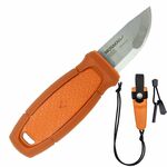 Morakniv 13502 Eldris Burnt Orange nyakú kés 5,9 cm, narancs, gumi/műanyag, műanyag tok, kovakő